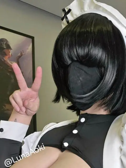 Luna Aoki - Busty Masked Goth (FREE) on OnlyFans